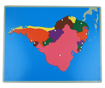 Ameryka Południowa - mapa puzzle