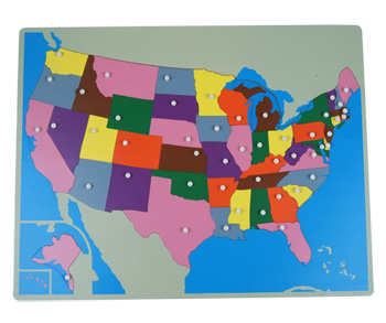 USA - mapa puzzle