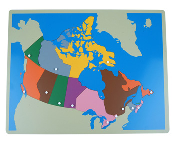 Kanada - mapa puzzle