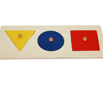Puzzle trójkąt, koło, kwadrat
