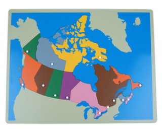 Kanada - mapa puzzle
