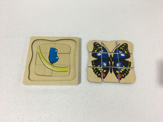 Puzzle - motyl rozwój