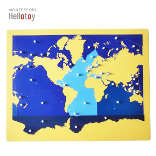 Oceany i morza - mapa puzzle